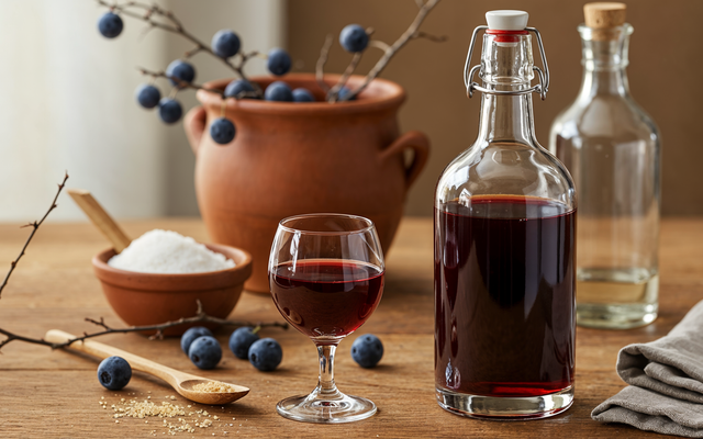 Aperitif à l'épine noire