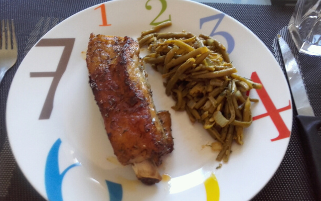 Côtes de veau grillée au thym