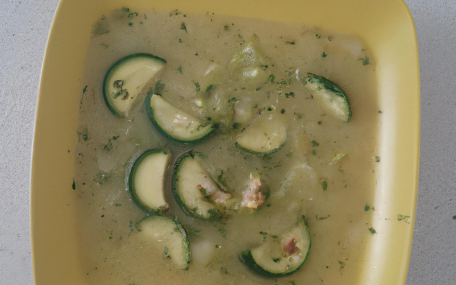 Soupe de courgettes facile