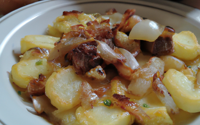 Tartiflette aux ciboules caramélisées