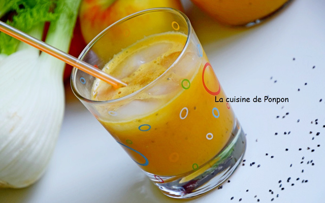Jus vitaminé pomme, fenouil et graines de chia