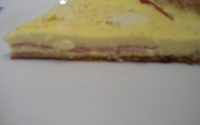 Quiche en mille-feuilles de jambon