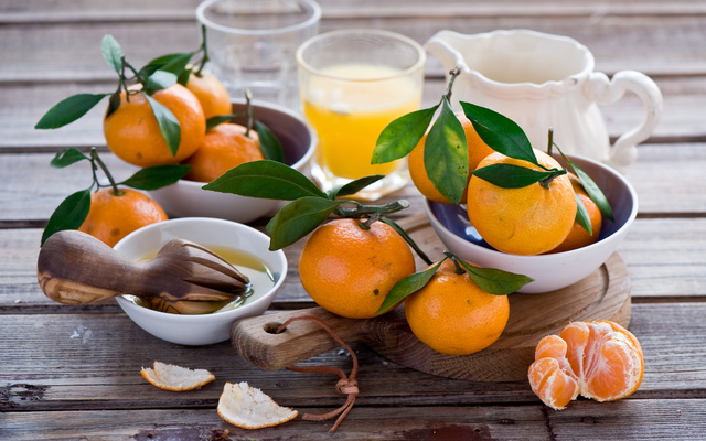 Jus de clémentine de Corse et gingembre