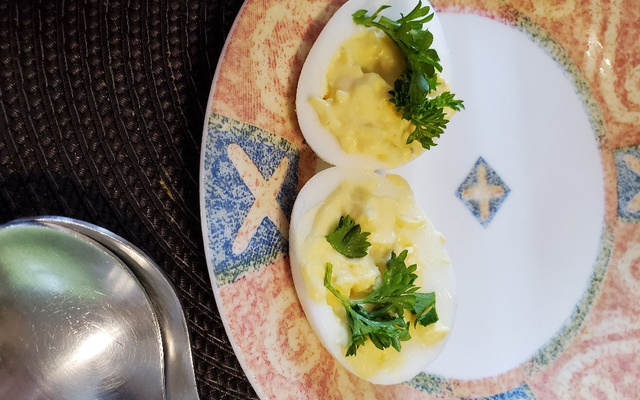 Oeuf mimosa au Cookeo