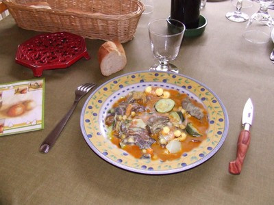 Tagine aux figues, aux abricots et raisins secs