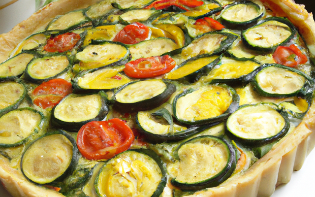 Tarte de verdure aux dés
