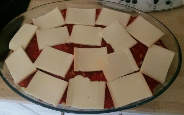 Gratin chorizo raclette