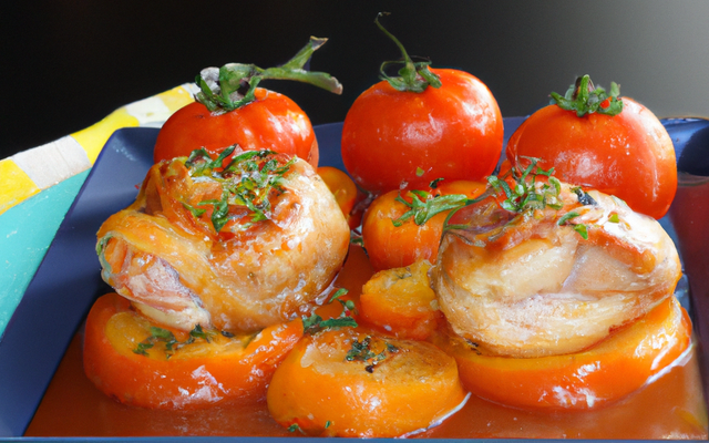 Tomates farcies au poulet