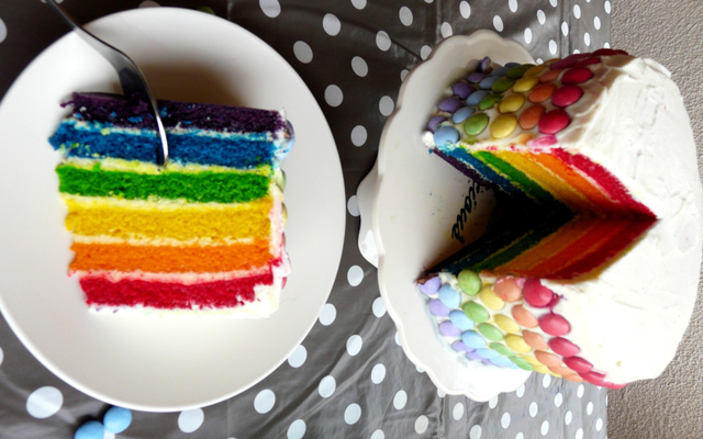 Rainbow Cake glaçage au beurre