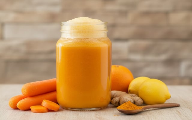 Jus vitaminé au curcuma