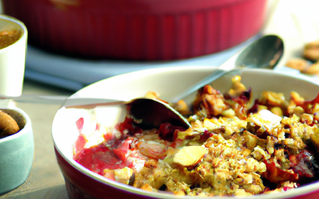 Crumbles aux fruits rouges et au amandes