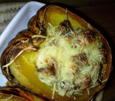 Patidou farci au gigot d'agneau