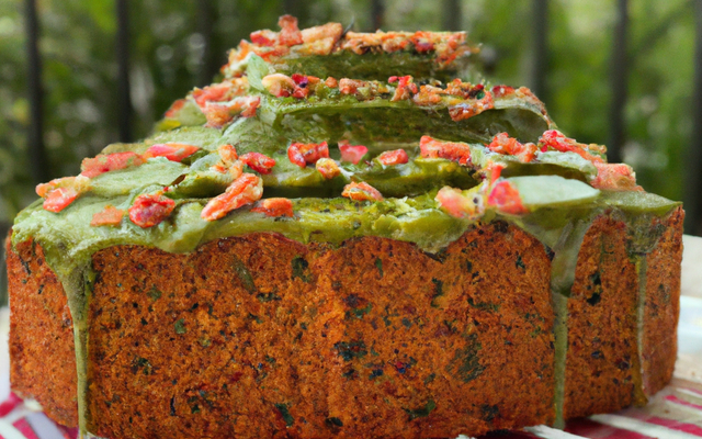Cake au Pistou rouge