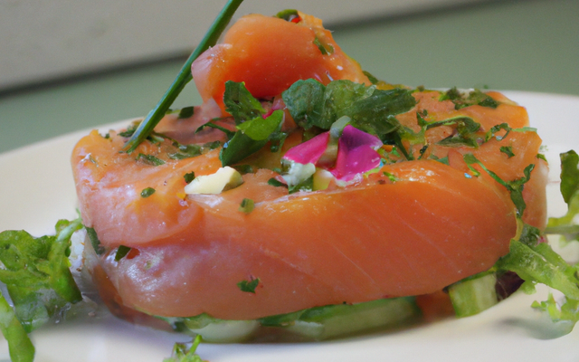 Marinade et tartare de saumon