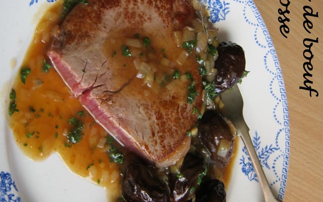 Tournedos de bœuf de Chalosse aux pruneaux