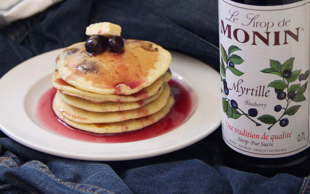 Pancakes aux myrtilles maison