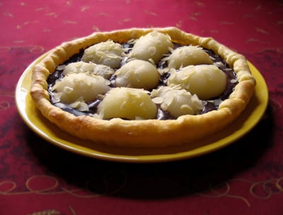 Tarte poires chocolat