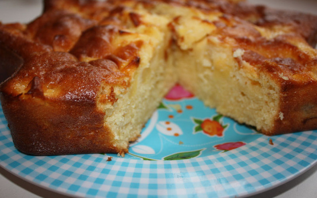 Gâteau aux pommes.