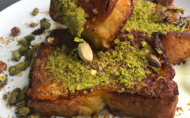 Pain perdu à la pistache