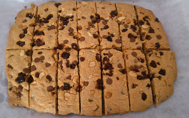 Cookies sticks noix de pécan et cranberries
