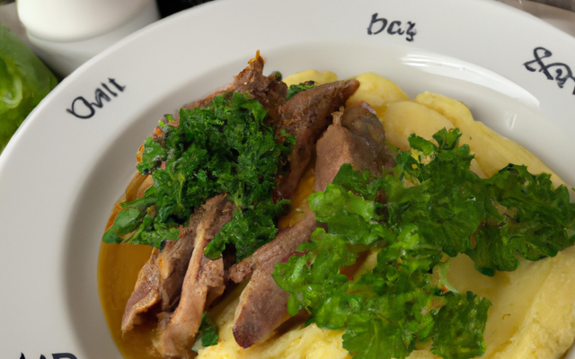 Parmentier de confit de canard et persil