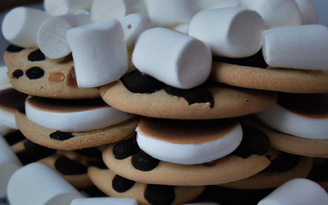 Cookies chocolat blanc chamallow pour enfants