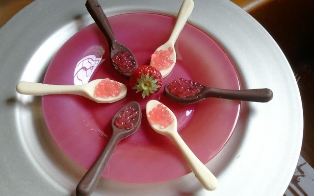 Cuillères gourmandes et ses perles fraîcheurs