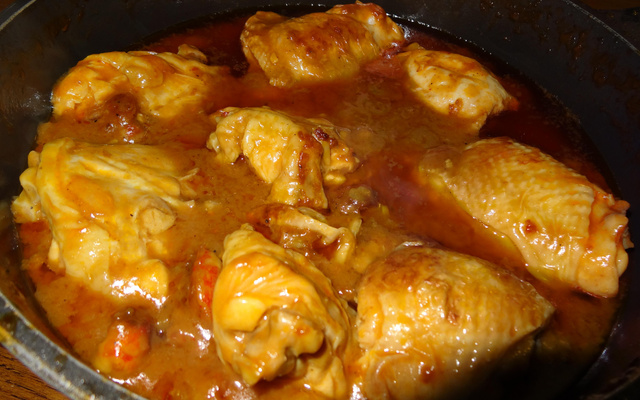 Poulet aux queues d'écrevisses
