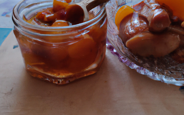 pintade à la confiture d'oignons et d'abricots