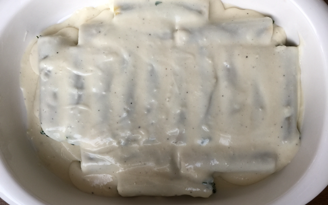 Cannellonis ricotta et épinards