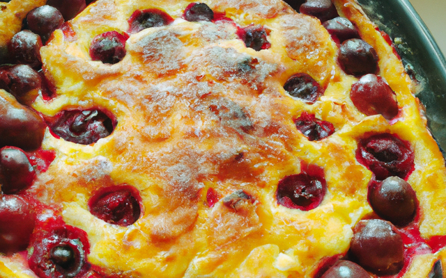 Clafoutis aux cerises traditionnel