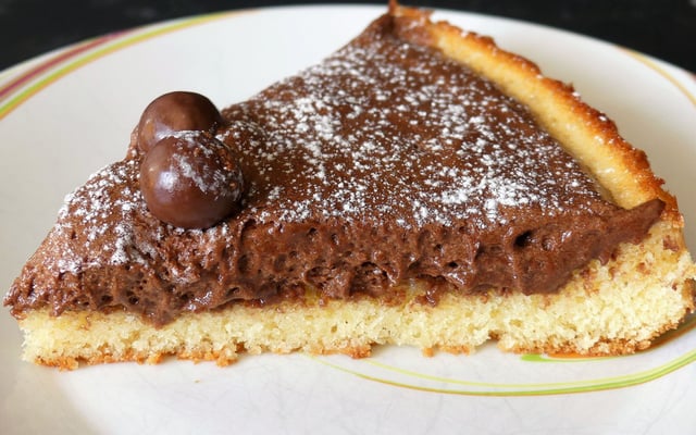 Tarte renversée mousse au chocolat
