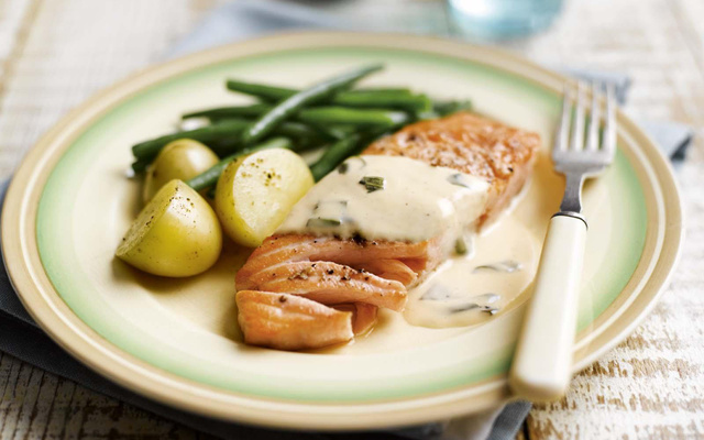 Saumon à la sauce mandarine