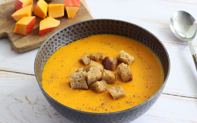 Soupe de potimarron cuite dans le lait