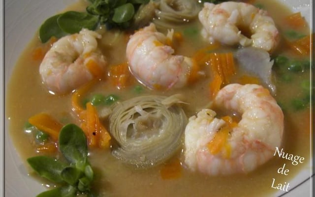 Nage de Langoustines aux saveurs d'ici & d'ailleurs