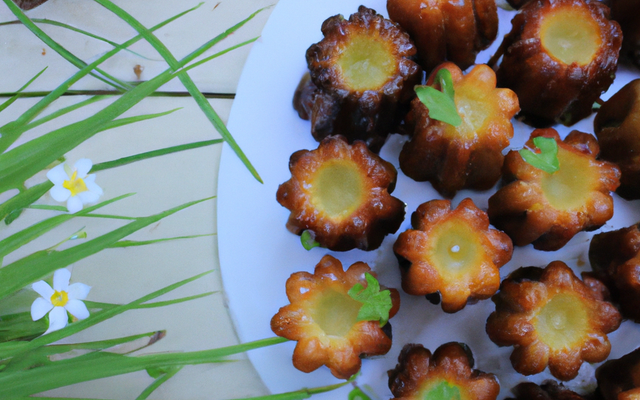 Cannelés à l'ail et aux herbes