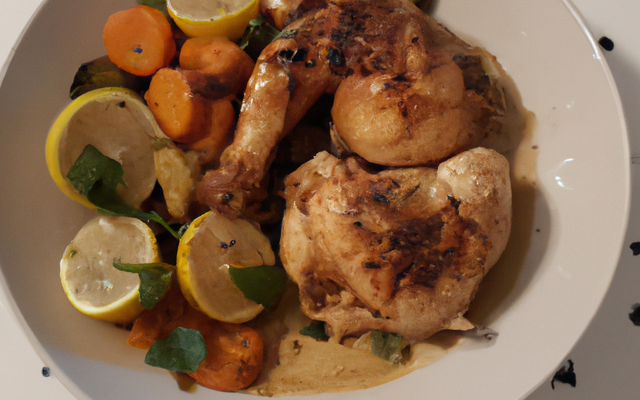Poulet sauté au rhum