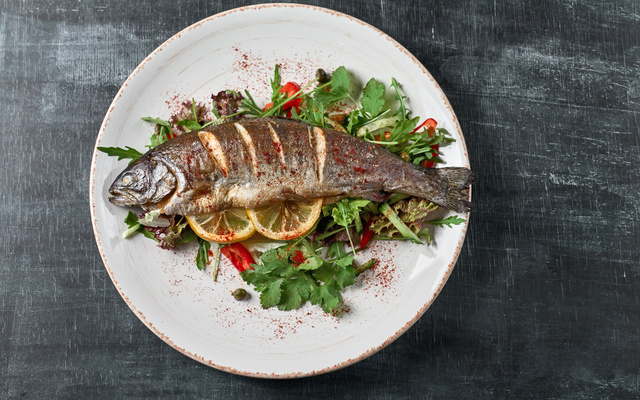 Truite farcie aux herbes