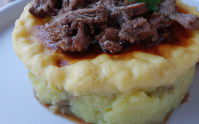 Hachis parmentier d'agneau confit