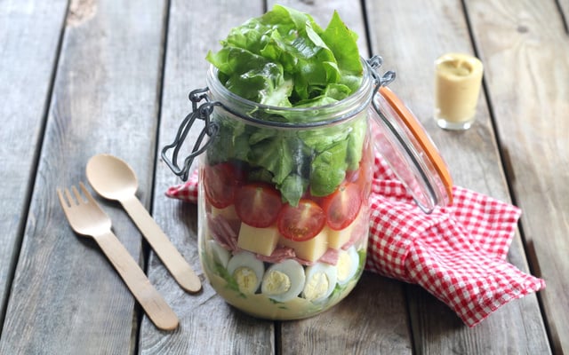 Salade en bocal