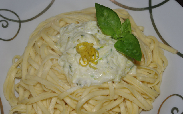 Courgettes au mascarpone et citron