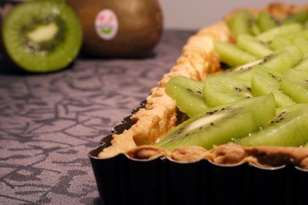 Tarte aux kiwis de l'Adour et crème de Spéculoos