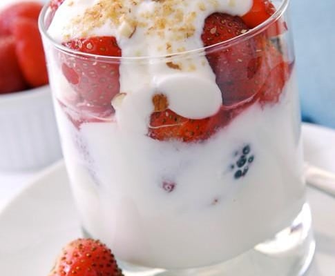 Verrine de fraises