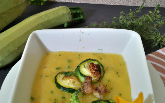 Soupe de courgettes express