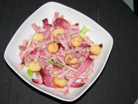 Salade d'endives rouges