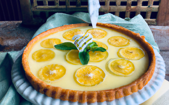 Tarte au citron et verveine