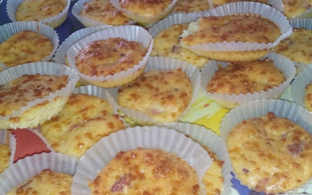 Muffins aux lardons et au gruyère