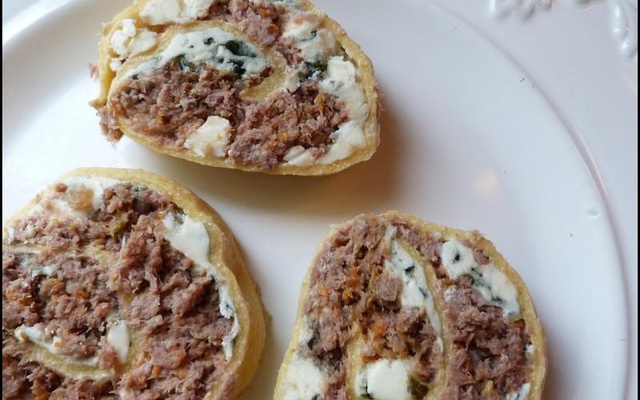 Fleischschnacka au Roquefort