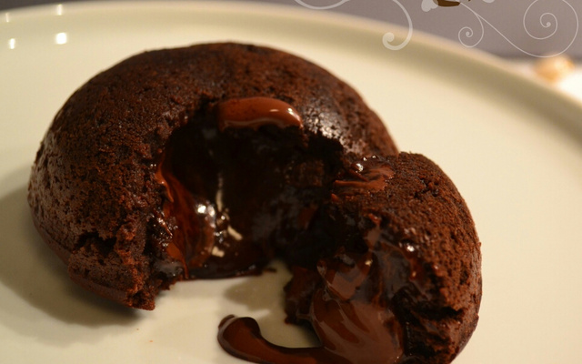 Fondant au chocolat noir de Tanzanie, cœur coulant