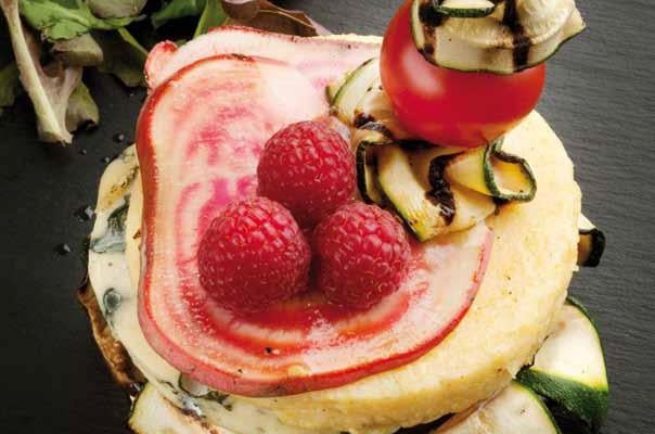 Croque de Polenta à la Fourme d'Ambert